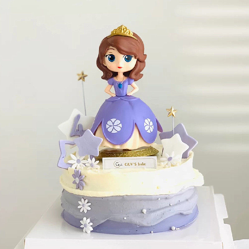 小公主烘焙蛋糕装饰摆件苏菲亚公主女孩女神女生生日蛋糕装扮插牌
