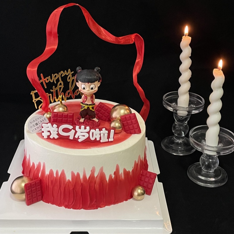 2025网红魔童哪吒三太子蛋糕