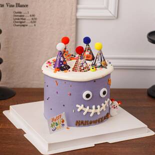 2025万圣节搞怪蛋糕装饰眼睛眼珠糖珠迷你毛球帽节日装扮插件配件