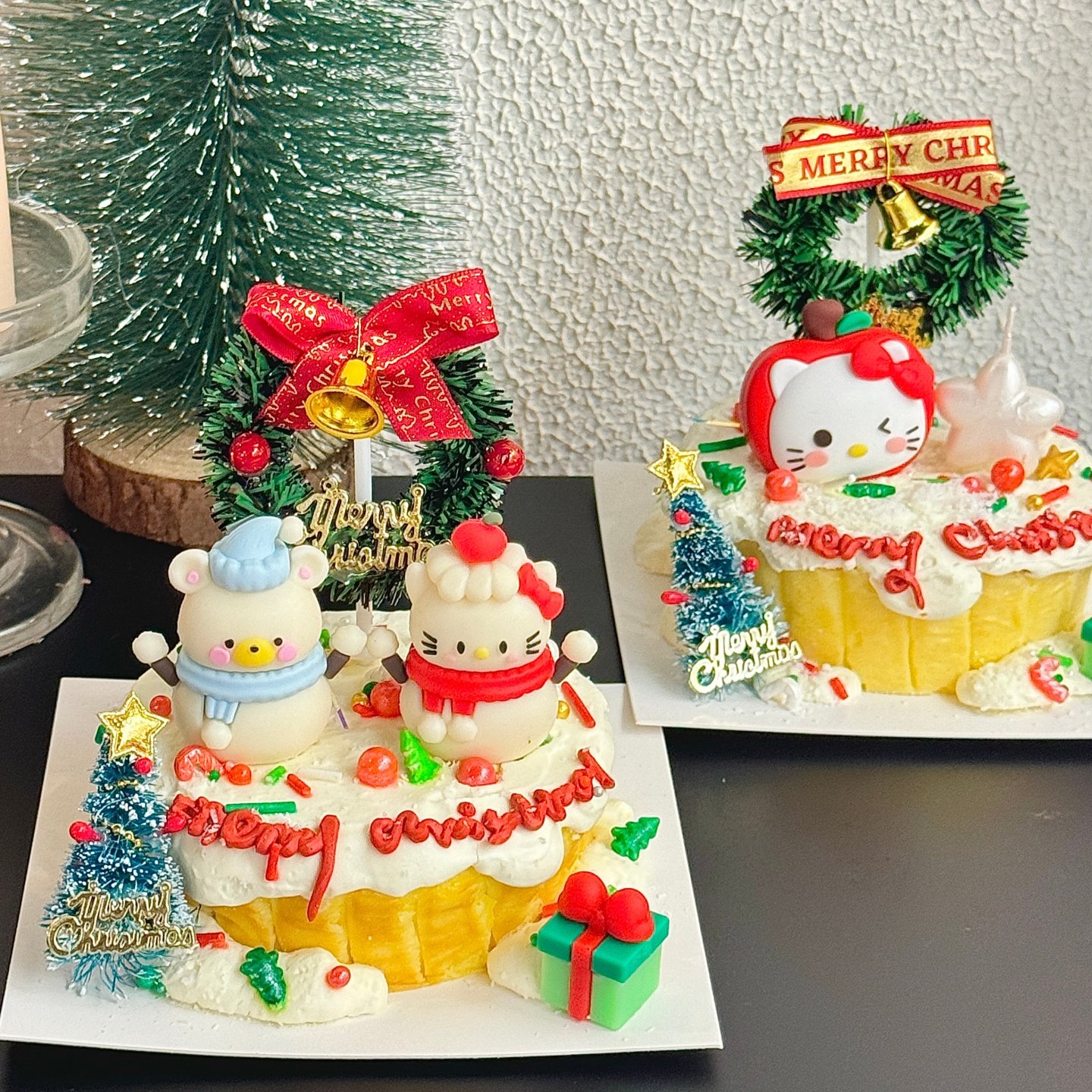 2026圣诞节hellokitty蛋糕装饰摆件圣诞草圈礼物苹果kt猫小熊烘焙,节庆用品/礼品,节日装扮用品,淘宝优惠券,粉丝福利购,淘宝优惠卷