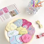 爱心格子花纹彩色小旗子韩系ins风蛋糕装饰插件生日快乐横幅装扮