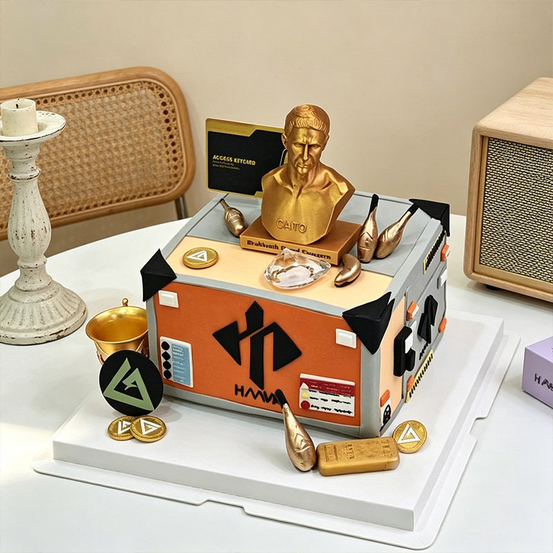 三角洲行动蛋糕装饰品摆件周边生日金条手办雕像礼物蛋糕烘焙插件