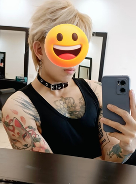 朋克choker项链男潮酷黑色项圈小众设计嘻哈锁骨链ins高级感情侣