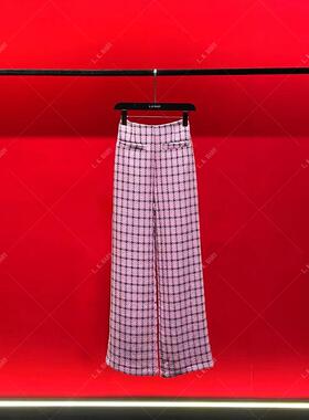 【L.K.BABY】名媛格调B  高定撞色3D格纹裤