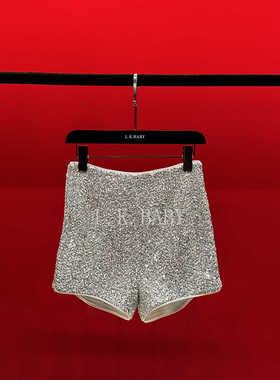 【L.K.BABY】异彩星辰  时髦气质亮晶晶闪片显瘦轻奢短裤