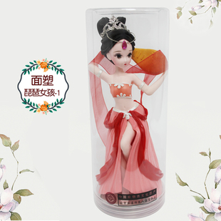 非遗面塑传承人梁军手作唐宫夜宴人偶仕女图手办唐风摆件礼品礼物