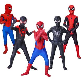 Spiderman Cosplay Fantasy Costumes Jumpsuit for Boys Girls M