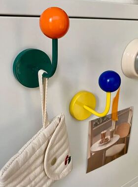 1PC Color Creative Magnetic Hook No Punch Magnetic Hook Kitc