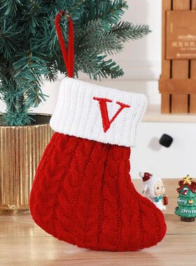 Christmas Boots Letters Christmas Stocking New Knitting Chri