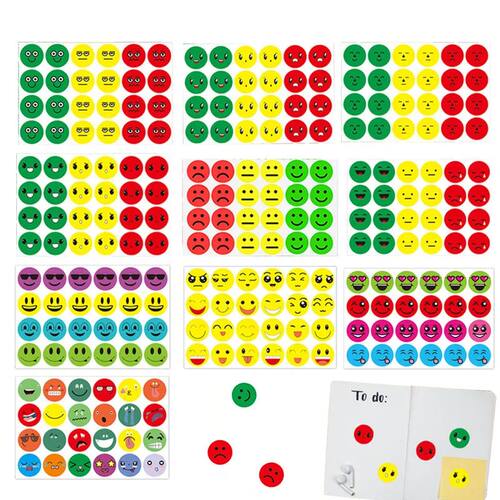 240-1440PCS Happy/Sad Smile Face Behavior Emotion Stickers K