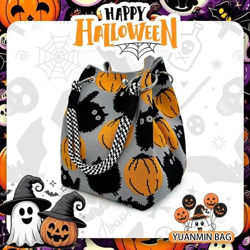 Christmas & Halloween Gift Retro-Chic Pumpkin & Black Cat Pa