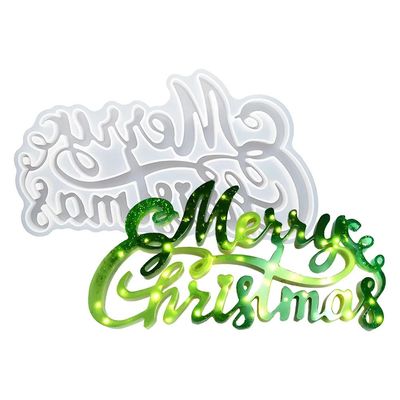Christmas Letter Ornaments Silicone Mold DIY Holiday Party D