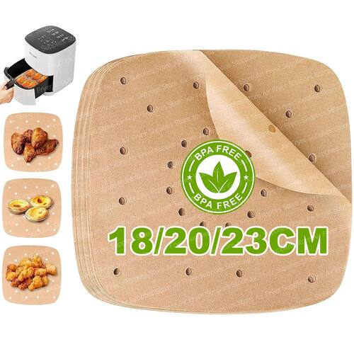 Air Fryer Disposable Paper Liners Non-Stick Perforated Parch