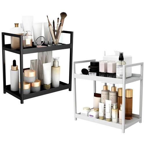 2 Tier Under Sink Organizer Sliding Cabinet Basket Organizer