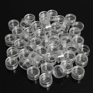 50pcs 5g Sample Clear Cream Jar Cosmetic Bottles Containers