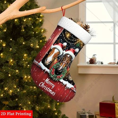 Christmas Horse Christmas Stockings Cuff Fireplace Hanging S