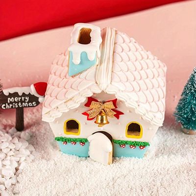 3D Christmas Gingerbread House Mould Plastic Cookie Cutter S
