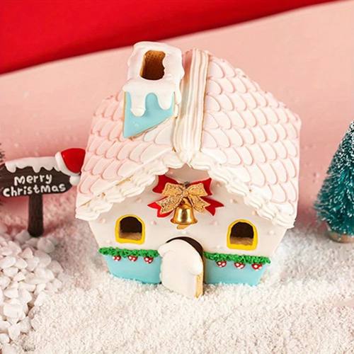 3D Christmas Gingerbread House Mould Plastic Cookie Cutter S