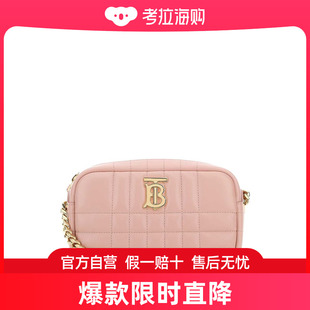 Lola Burberry 女士 8063024 巴宝莉 粉色软羊皮小号斜挎包