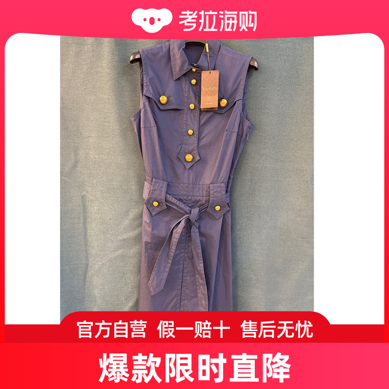 潮奢 Gucci 古驰 女士 无袖连衣裙 384848ZEC43 女装/女士精品 连衣裙 原图主图