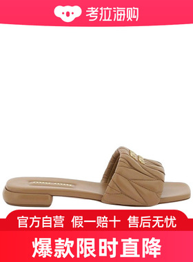 Miu Miu 徽标拖鞋 5XX60588T