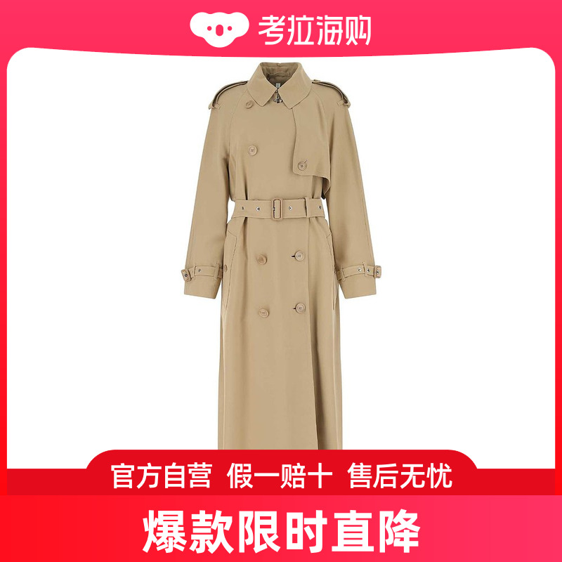 Burberry 巴宝莉 女士 浅褐色粘胶纤维风衣 8055575