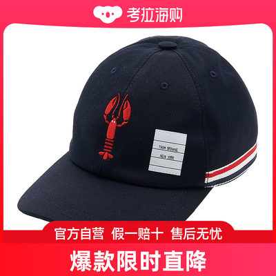 THOM BROWNE 黑色中性鸭舌帽 MHC328E-03788-415