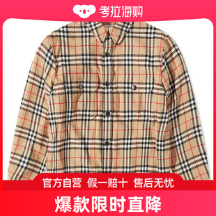 夹克 羊毛格纹衬衫 男士 潮奢 8043839 巴宝莉 式 Calmore Burberry