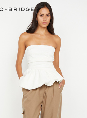 BECBRIDGE ROWENA 抹胸设计款修身可爱性感上衣 S25-21924