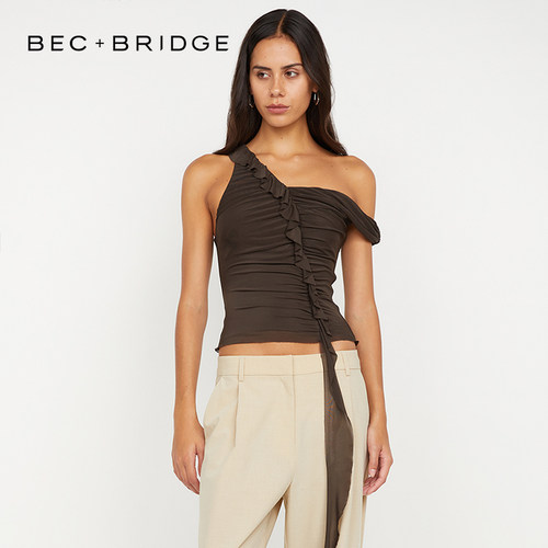 BECBRIDGE设计感不规则上衣