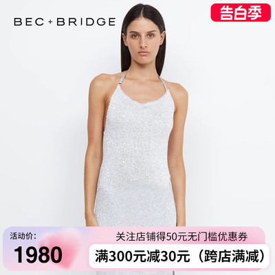 BECBRIDGE时尚风亮片长裙