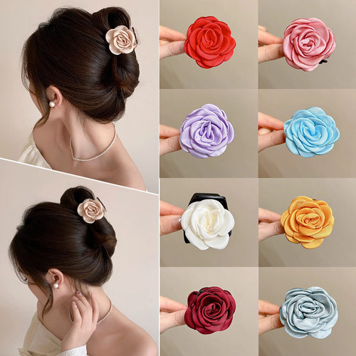 侧边发饰其他布艺气质抓夹温柔