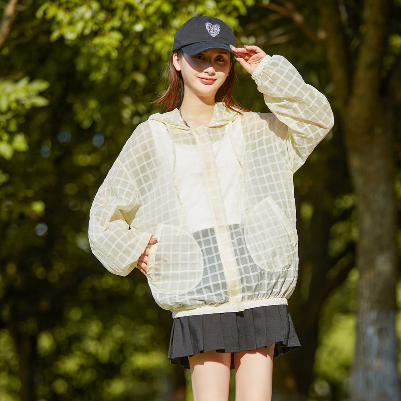 唐狮春夏季薄款开衫运动外套女时尚夏季连帽长袖透气空调衫百搭,女装/女士精品,短外套,淘宝优惠券,粉丝福利购,淘宝优惠卷