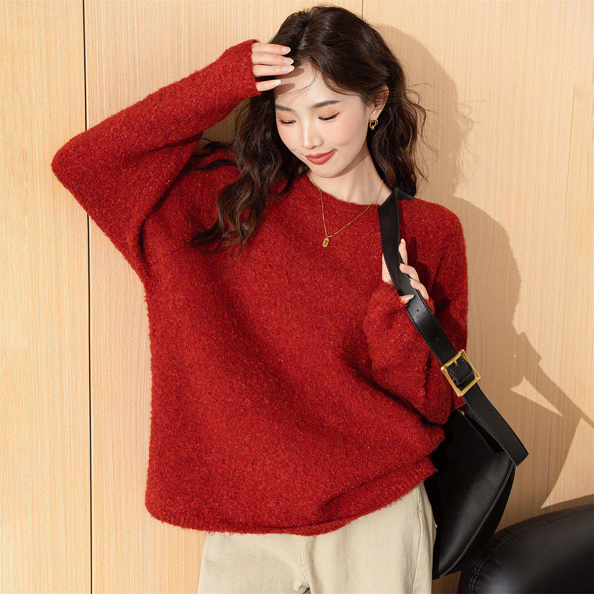 唐狮秋冬季毛衣女秋冬季毛衣女新式纱线软糯圆领套头TU,女装/女士精品,毛衣,淘宝优惠券,粉丝福利购,淘宝优惠卷