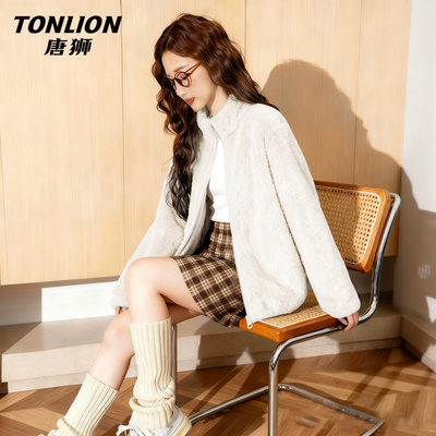 唐狮加绒加厚外套女冬季2025新款