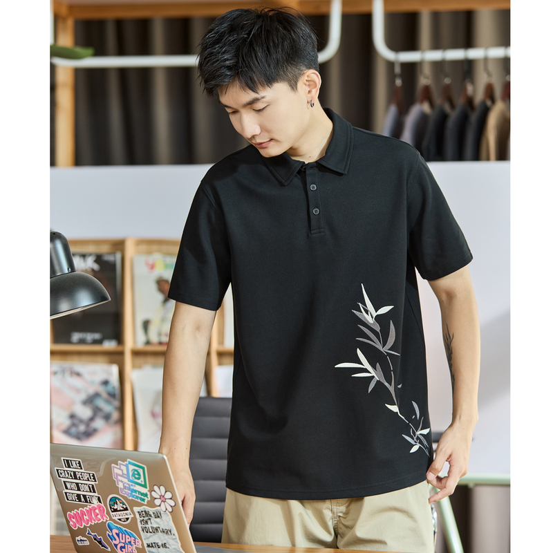 唐狮夏季新款短袖Polo衫男士