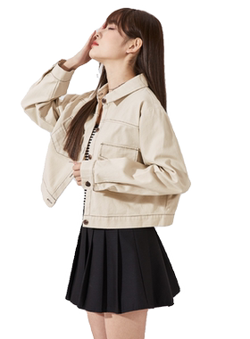 连帽卫衣外套女宽松日常刺绣外套