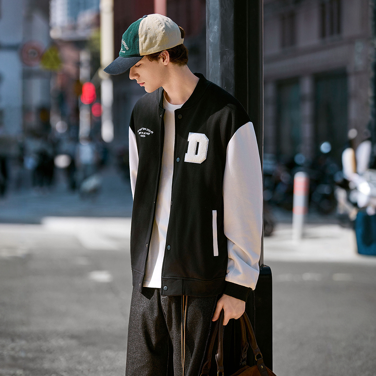 唐狮新款棒球服外套男户外美式运