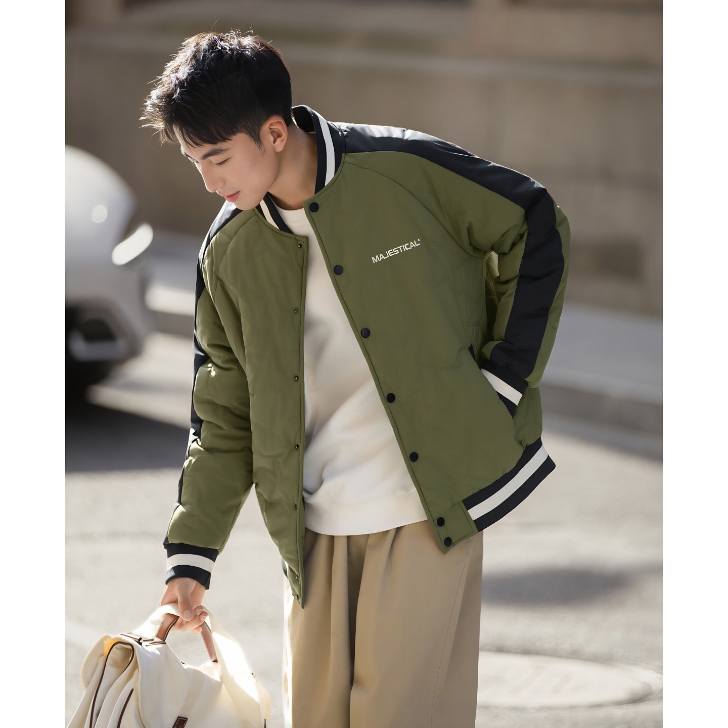 唐狮秋冬新款棉衣男棒球领拼接运动棉服夹棉外套加厚保暖防寒TUTA,男装,棉衣,淘宝优惠券,粉丝福利购,淘宝优惠卷