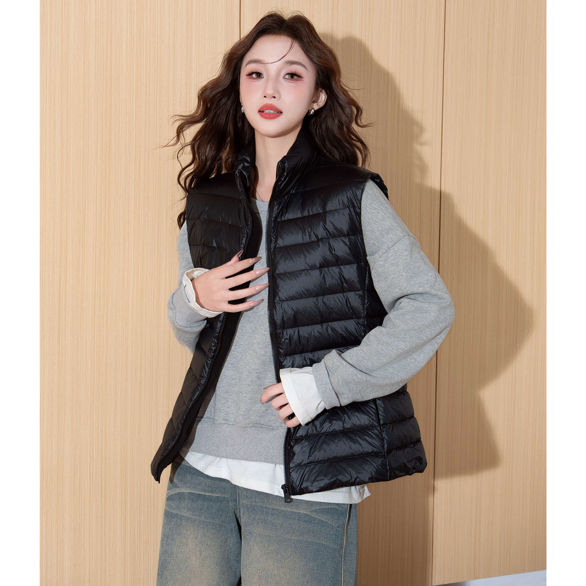 唐狮冬季女短款轻薄时尚外穿打底