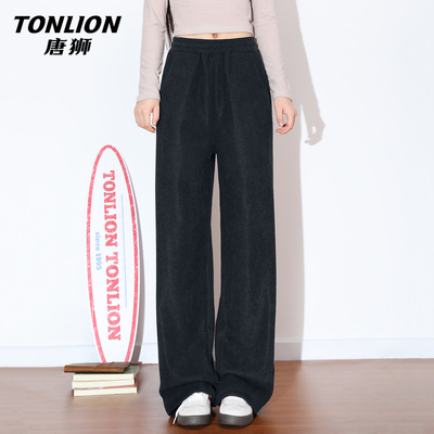 唐狮休闲加绒裤子女2025新款冬季