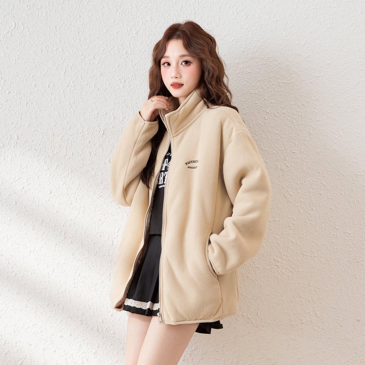 唐狮秋冬季新爆款摇粒绒加厚外套