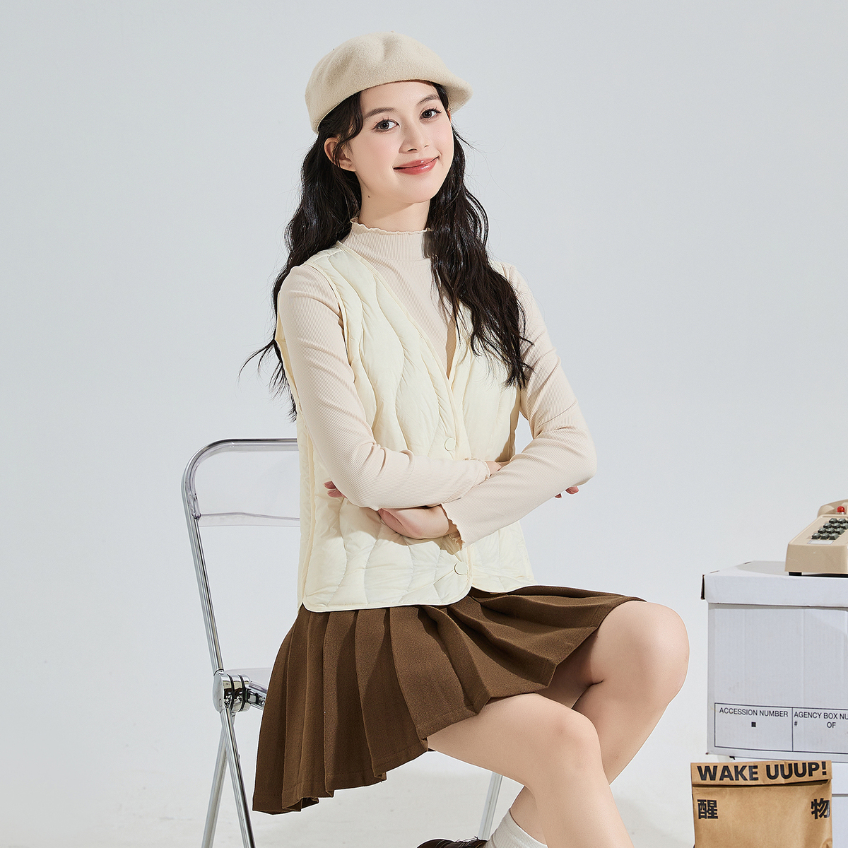 唐狮短款羽绒服女冬季连帽气质高