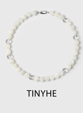 TINYHE米雪天然白月光白水晶项链