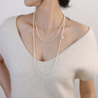 微合TINYHE米雪纯银珍珠项链