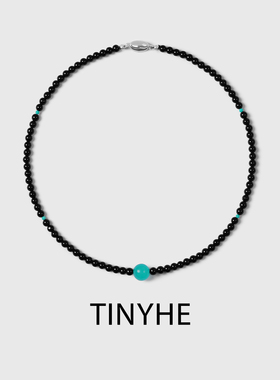 TINYHE米雪天然黑玛瑙项链