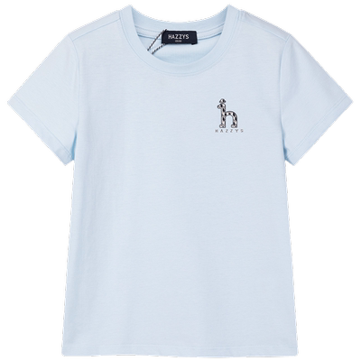 hazzys哈吉斯童装男女童T恤夏新品导湿透气凉感简约圆领短袖
