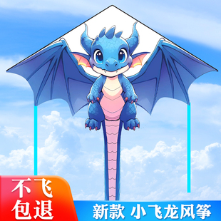 潍坊风筝2026龙年新款可爱小飞龙儿童风筝微风易飞成人款大人专用