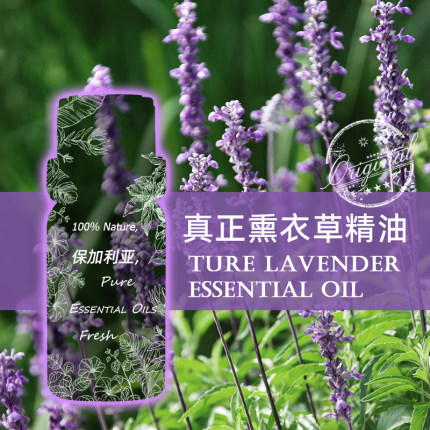保加利亚有机真正真实薰衣草精油助睡眠面部淡痘印纯天然单方精油