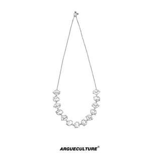 ArguE CulturE原创小众莫桑钻高级感项链轻奢可调节金属锁骨链